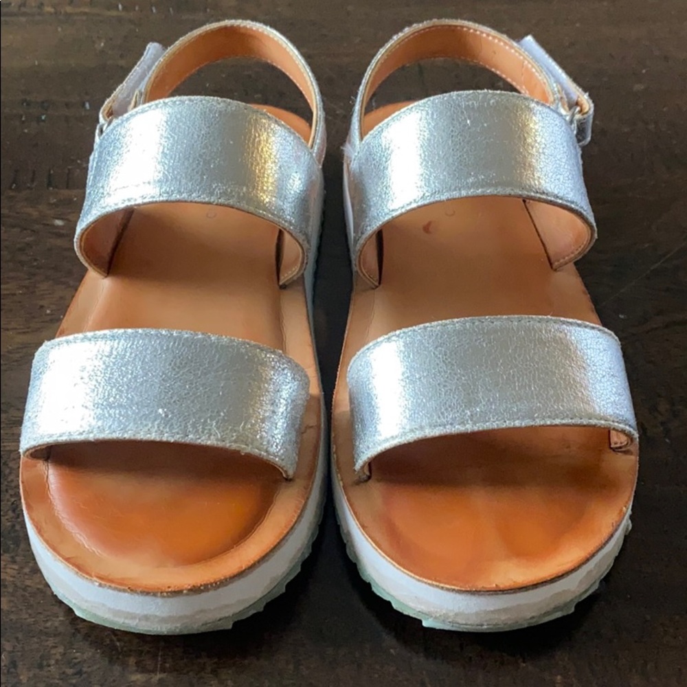 Girls Silver Sandals - Picture 2 of 3